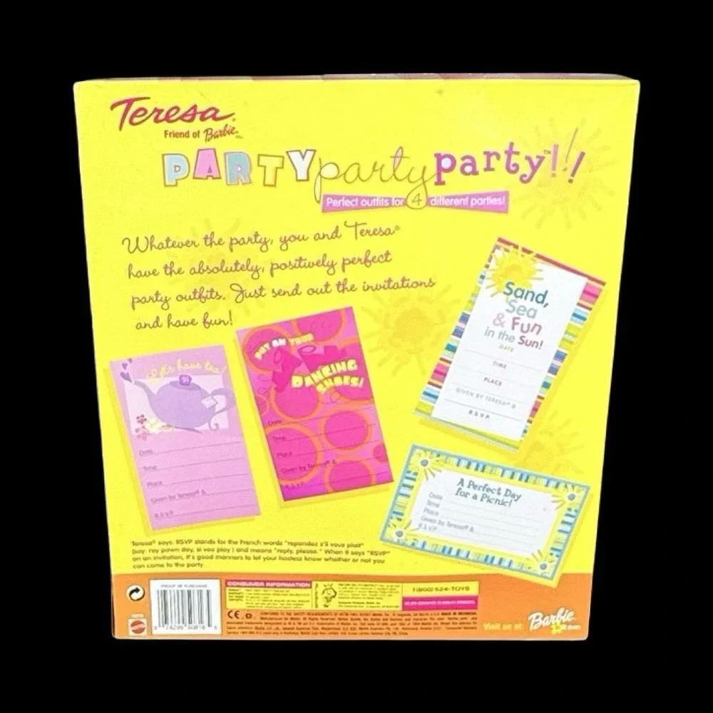 Mattel Barbie Teresa Party Party Party Doll 2001 #50816 WalMart Special Edition